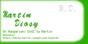 martin diosy business card